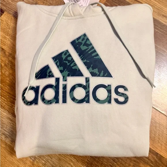 ⭐️Adidas Women's Cream Camo Hoodie Size Small NWT - Picture 6 of 7